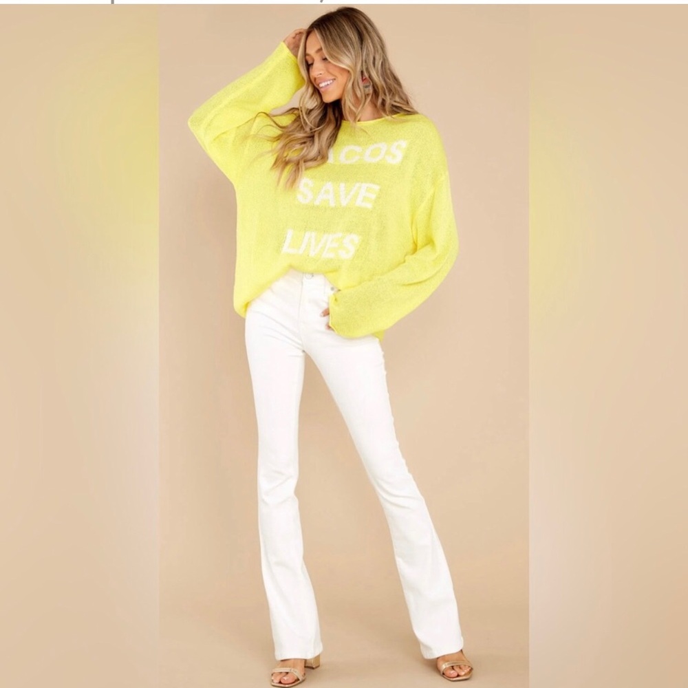 Anthropologie Yellow Sweater